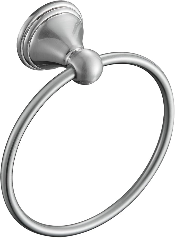sagetta Bathroom Hand Towel Holder Towel Ring 5.55-Inch Bath Towel Ring Diameter Wall Mount Brushed Nickel