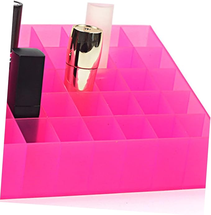Vanity Makeup Holder 40 Slots Lipstick Storage Box Organizer for Travel Home Desk Modern Design