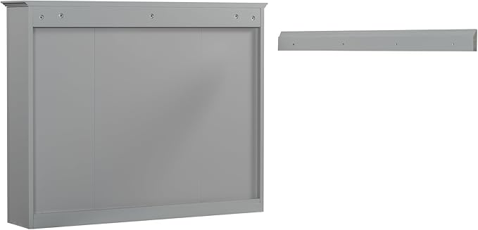 Merax Bathroom Medicine Cabinet with Mirror, 35" x 27.5" Wall Mounted Medicine Cabinet with Single Door and Shelves, Over The Toilet Mirrored Bathroom Storage Wall Cabinet