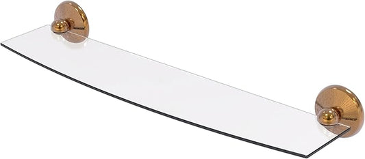 Allied Brass PMC-33/24-BBR Prestige Monte Carlo Collection 24 Inch Glass Shelf, Brushed Bronze