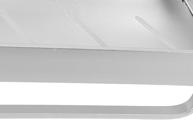 Yunseity Bathroom Storage Shelf, 60cm Wall Floating Aluminum Bathroom Shelf for Kitchens (Without Hook)