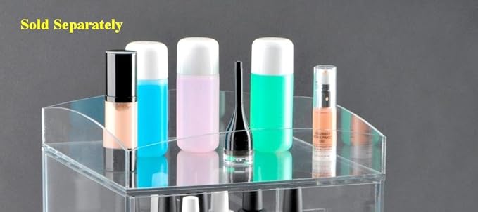 GlamoureBox Acrylic Cosmetic Cube Organizer Makeup Case 5-Drawer (A5)