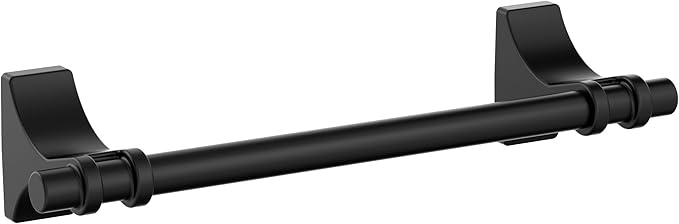 Amerock Davenport Matte Black 9 inch (229mm) Towel Bar, BH36055MB