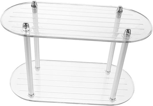Bathroom Makeup Rack Toiletries Organizer Countertop Vanity Storage Dresser Shelf Bathroom Storage
