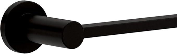 Franklin Brass Kildare (1-Pack) 18'' Towel Rack w/ 6" Extender for Bathroom Matte Black Towel Bar for Bathroom Wall Mounted Towel Holder Rod KLD26-MB