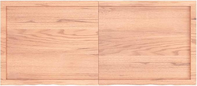 Solid Oak Wall Shelf 55.1 Inch Live Edge Floating Shelf Rustic Wood Wall Mounted Display Ledge for Kitchen Books Decor