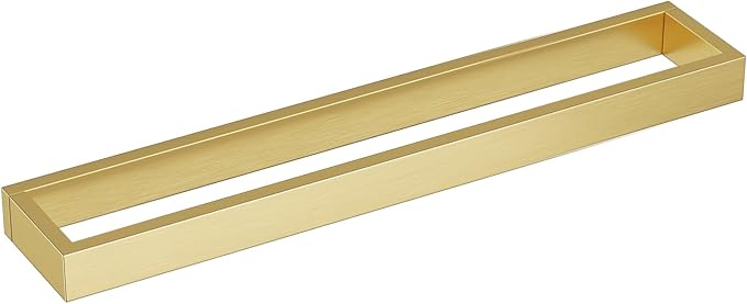 TNOMS Single Towel Bar Towel Holder Bathroom Hardware Accessories,Stainless Steel Wall-Mounted Towel Rack Towel Rail,20 Inches Brushed Gold