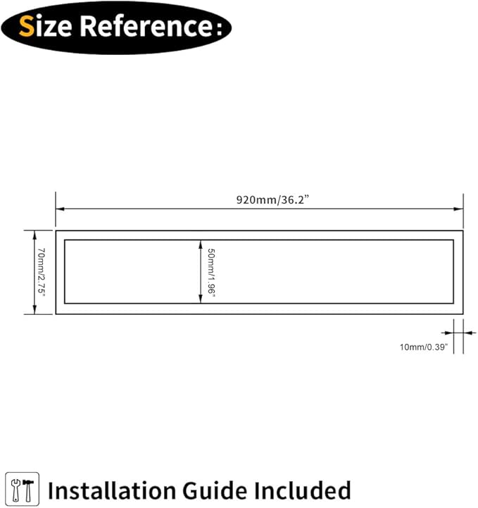 GERZWY Matte Black 36-Inch Bathroom Towel Bar SUS 304 Stainless Steel Bath Towel Bar Modern Style Wall Mount HG17703-BK