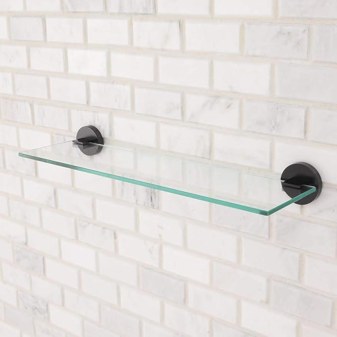 Speakman SA-1209-BN Bathroom Nickel Neo Collection Glass Shelf, Brushed