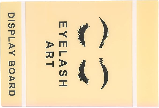 Yinhing Empty Eyelash Display Box,Lash Sample Display Box, Professional False Eyelashes Display Book Organizer Water Proof Makeup Eyelash Display Board