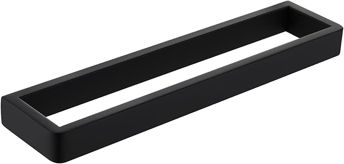 Angle Simple Hand Towel Holder for Bathroom, SUS 304 Stainless Steel Kitchen Towel Rack Hanger Wall Mounted 11.73" Matte Black