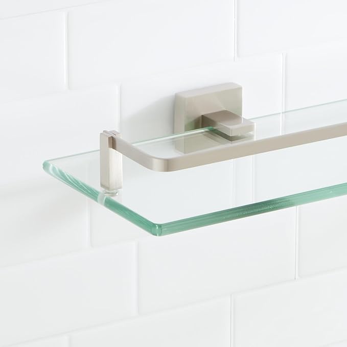 Signature Hardware 295796 Albury 19-5/8" Glass Bathroom Shelf