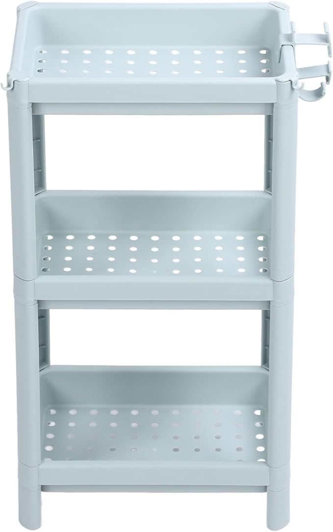 Bathroom Floor Shelf, Bathroom Storage, Open Shelf, Freestanding Corner Shelves, Shelves, Storage Shelves, Nordic (3-Tier)