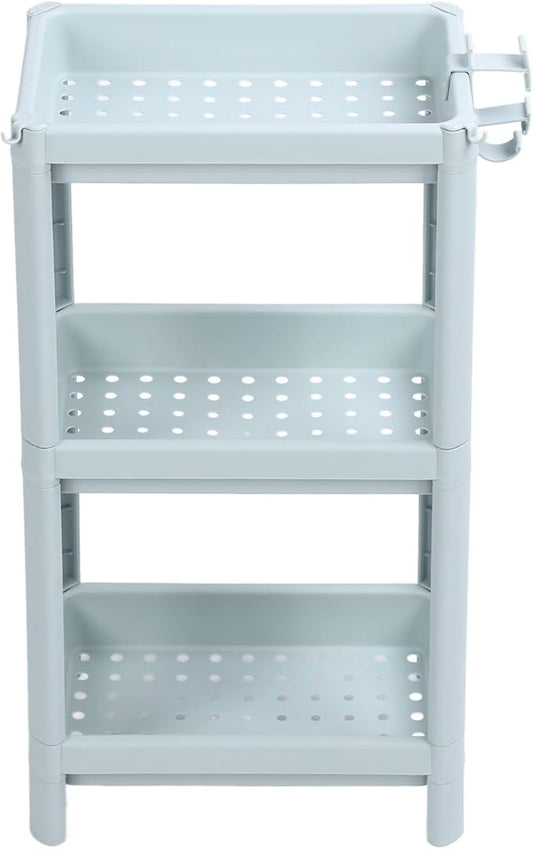 Bathroom Floor Shelf, Bathroom Storage, Open Shelf, Freestanding Corner Shelves, Shelves, Storage Shelves, Nordic (3-Tier)