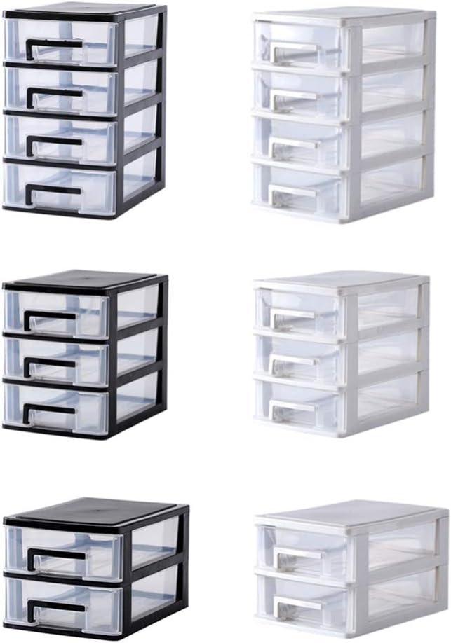 4 Layers drawer storage organizer drawers desktop plastic three craft Type Storage Box Plastic Mini