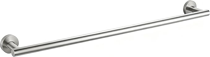 SEIDO 24" Brushed Nickel Towel Bar for Bathroom Wall, Kitchen Towel Holder w/No-Assembly Design, SUS 304 Stainless Steel Towel Rack Rod with 21" Hanging Length, Heave Duty, Complete Mounting Kit