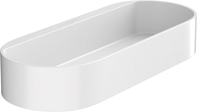 hansgrohe WallStoris 4-inch Modern Storage Basket in Matte White, 27913700