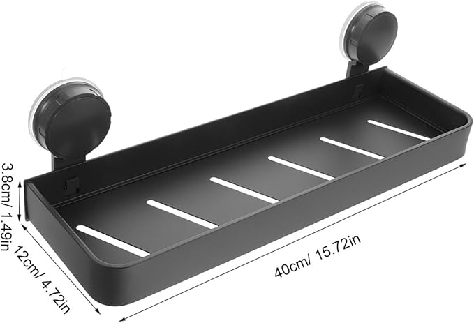 IMIKEYA Wall Mounted Storage Shelf for Toiletries Cosmetics Versatile for Smooth Surfaces Like Glass Tile Elegant Design for