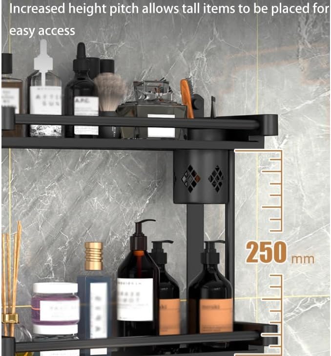 Bathroom Shelves,Bathroom Floating Shelves,Wall Mounted Shelving,Wall Decor and Organizer for Bathroom,Living Room, Kitchen
