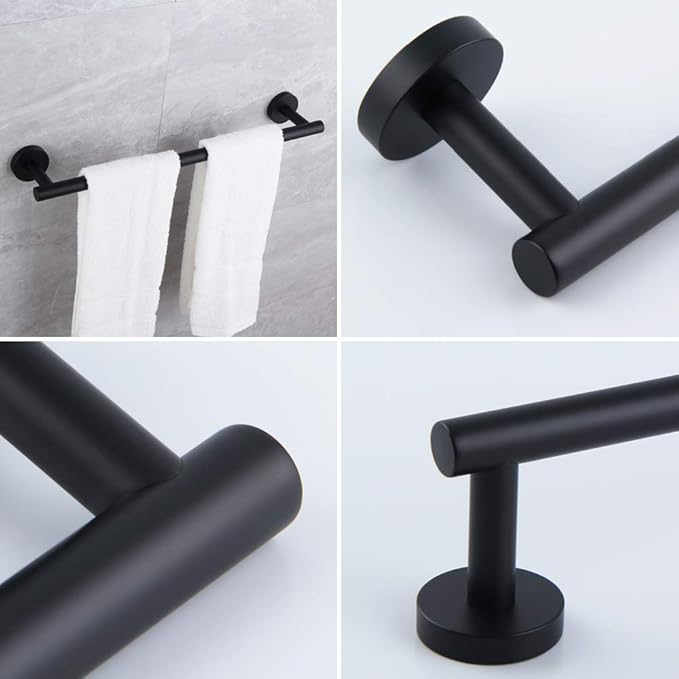 Matte Black 18-Inch Hand Towel Bar SUS 304 Stainless Steel Towel Rack Holder for Bathroom Wall Mount …