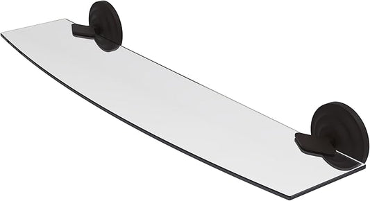 Allied Brass QN-33/24-ORB Que 24 Inch Glass Shelf, Oil Rubbed Bronze