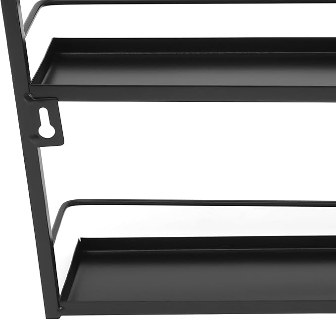 5 Tiers Wall Mounted Nail Polish Racks,Nail Polish Shelves, Nail Polish Display Rack for Home Salon Business Spa