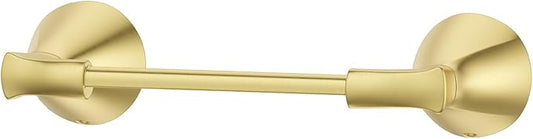 Pfister Willa Toilet Paper Holder, Bathroom Tissue Roll Holder, Wall-Mounted, Screw-in, Brushed Gold Finish, BPHWLL0BG