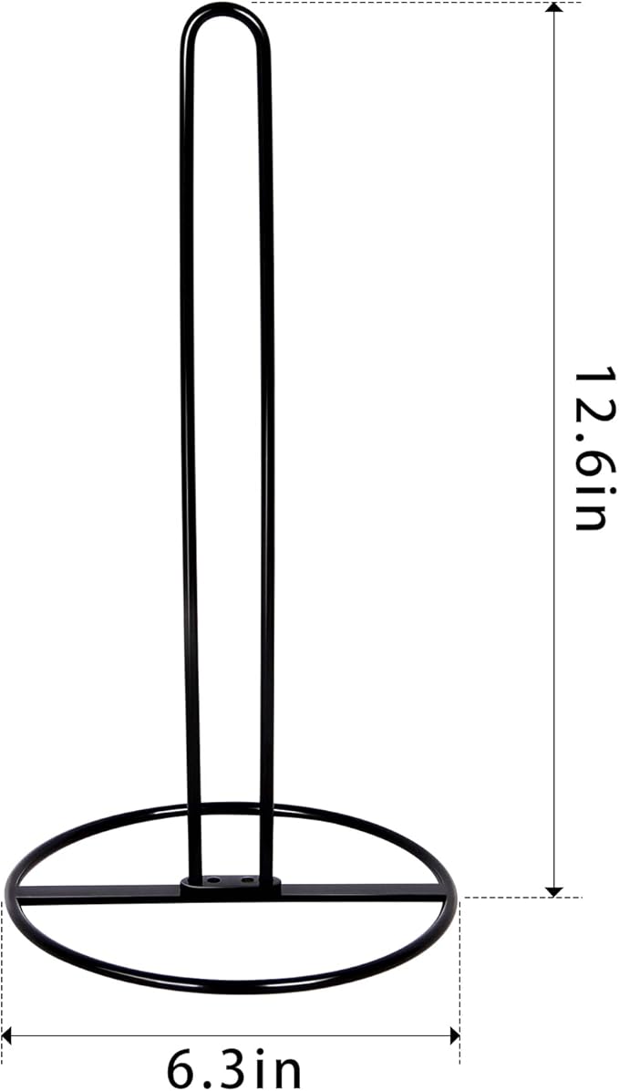 Toilet Paper Holder Stand, OBODING, Black Freestanding Toilet Paper Holder for Storing 3 Rolls of Toilet Papers (Black)