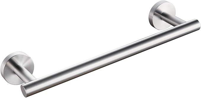 Miyili Bath Towel Bar 12 Inch Stainless Steel Towel Rack for Bathroom, Kitchen Towel Holder Wall Mount Brushed Finish, A01N30A