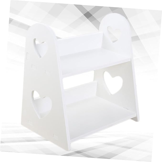 Heart-Shaped Storage Rack White Bathroom Decor for Small Bathroom Organization