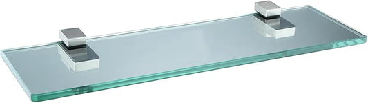 XVL 15-Inch Bathroom Glass Shelf Brushed GS3002L