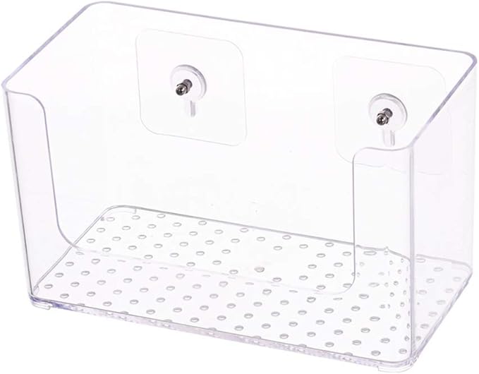 WFF Bathroom Self-Adhesive Rack, Floating Cosmetic Storage Box, Wash Mask Home-Free Perforated Wall Hanging, Hanging Toilet Rack (Color : C)