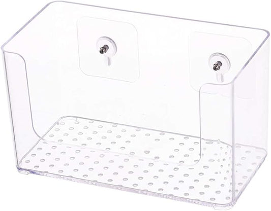 WFF Bathroom Self-Adhesive Rack, Floating Cosmetic Storage Box, Wash Mask Home-Free Perforated Wall Hanging, Hanging Toilet Rack (Color : C)