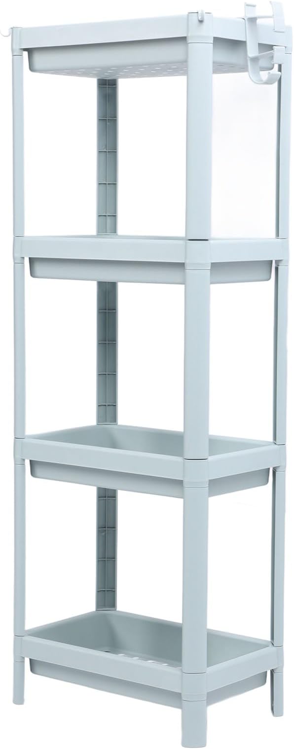 Bathroom Floor Shelf, Bathroom Storage, Open Shelf, Freestanding Corner Shelves, Shelves, Storage Shelves, Nordic (4 Tiers)