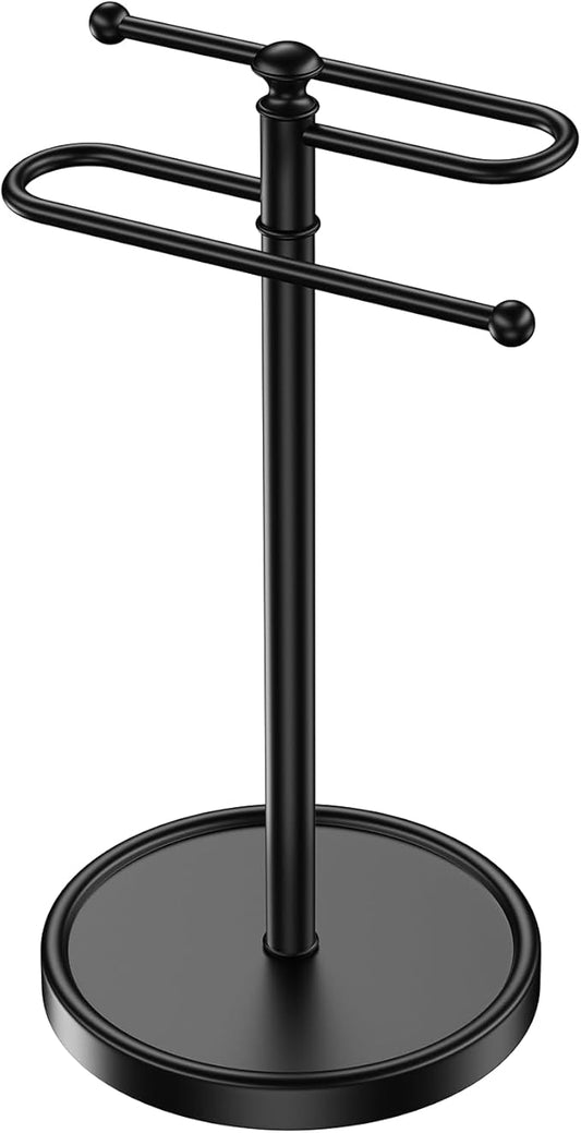 Hand Towel Holder, 304 Stainless Steel Heavy Duty S Shape Hand Towel Stand Free Standing Towel Bar for Bathroom Kitchen Countertop