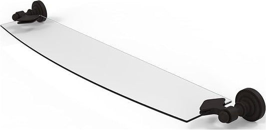 Allied Brass DT-33/18-ORB Dottingham Collection 18 Inch Glass Shelf, Oil Rubbed Bronze