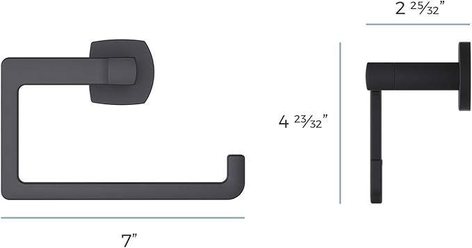 Pfister BRB-DA1B Deckard-Towel Ring, Matte Black