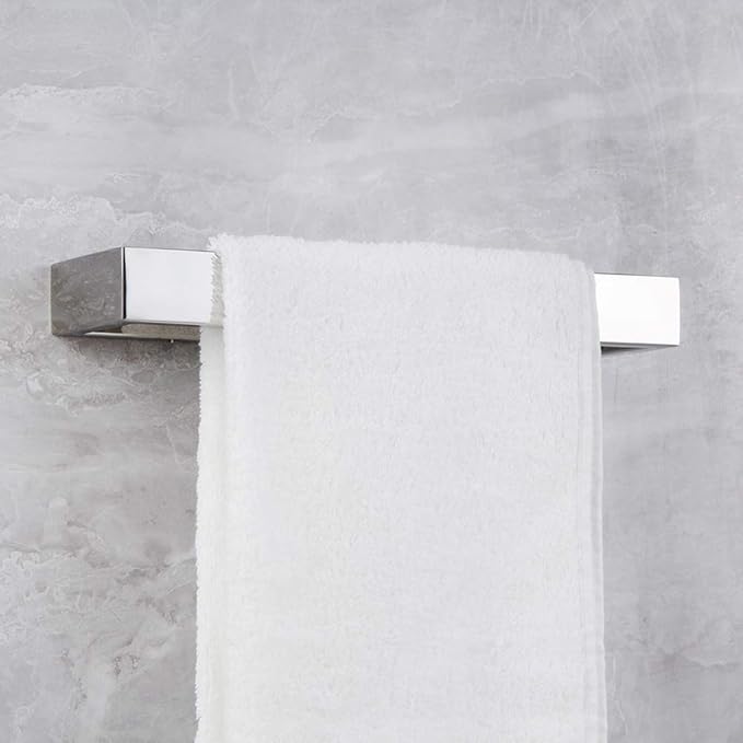 Bathroom Towel Ring Polished Stainless Steel Wall Mounted Hand Towel Bar Modern Square Style Towel Rack, D69018C