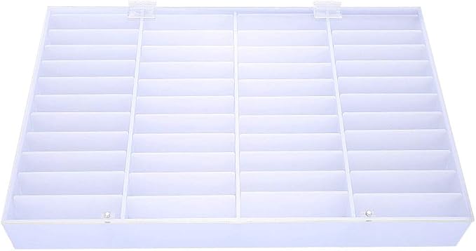 Nail Tips Storage Box, 44 Grids Fake Nail Display Case, Nail Storage Box, Display Box Nail Art Decoration Container, Clear Nail Art Decoration Container Nail Art Organizer