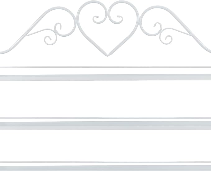 Metal Wall-Mounted Nail Polish Storage Racks,5 Tiers Nail Polish Organizer Wall,Cosmetic Display Perfume Holder Lipstick Wall Shelf for Nail Salon Shop Home (White,3PCS)