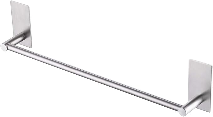 KES Bathroom Towel Holder 17.3-Inch Self Adhesive Towel Bar SUS 304 Stainless Steel Rustproof Brushed Finish, A7000S40-2