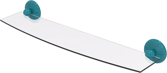 Allied Brass PMC-33/24-GLT Prestige Monte Carlo Collection 24 Inch Glass Shelf, Glokzin Teal
