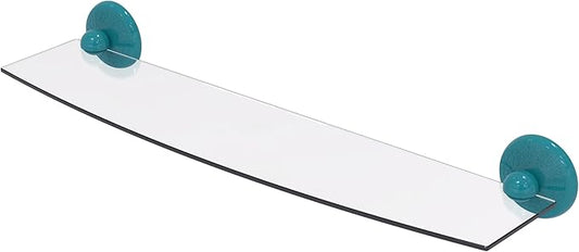 Allied Brass PMC-33/24-GLT Prestige Monte Carlo Collection 24 Inch Glass Shelf, Glokzin Teal