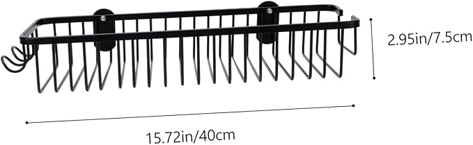 1Pc Wall Mounted Household Storage Rack Stylish Mesh Basket Design Easy to Install Non Punch Shelf for Bathroom Organization Without Wall Damage