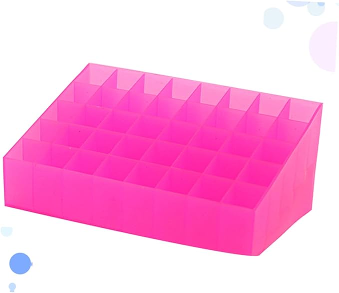 Vanity Makeup Holder 40 Slots Lipstick Storage Box Organizer for Travel Home Desk Modern Design
