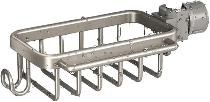 Punch-Free Bathroom Rack Shelf Toilet Space Aluminum No Drill Hanging Organizer Hang On The Wall(1-Black)