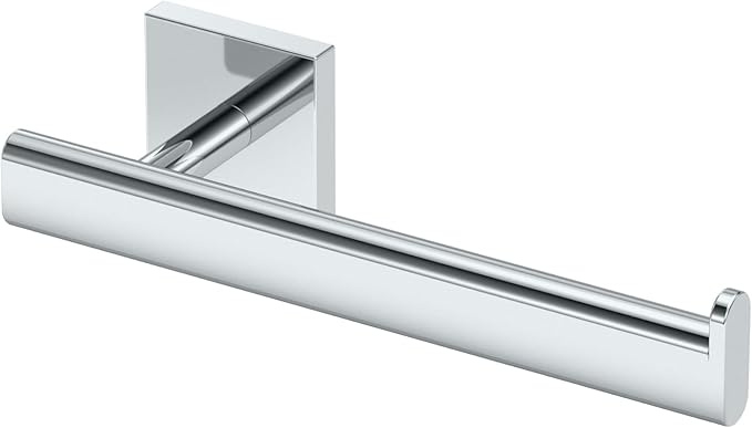Gatco 4051B Elevate, Hand Towel Bar, 8”, Chrome/Wall Mounted Single Hand Towel Holder for Bathroom