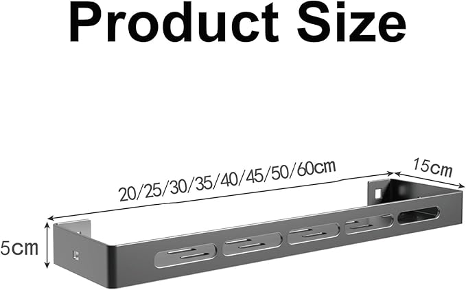 Bathroom Bathroom Shelf, Wall Mounted Organizer, Hand Wash Organizer, Hollow Out Design, Snap-in Installation, Suitable for Bathroom, Dining Room, Dressing Table(40 * 15 * 5cm)