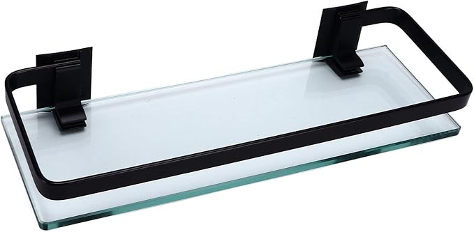 Kikumi Thickened Durable Bathroom Shelf Large Storage Space Strong Load Capacity Single Layer Shelf