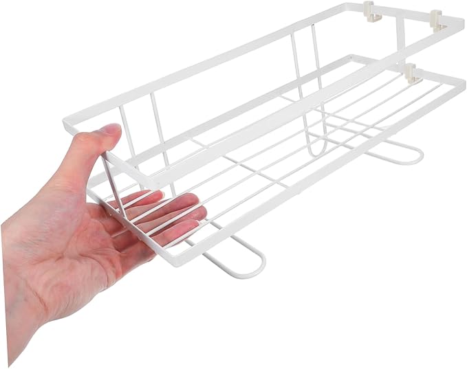 POPETPOP Toilet Storage Rack Space-Saving Shelf for Bathroom No Drilling Organizer Shelf